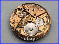 VINTAGE OMEGA CAL 371 WATCH P6521 MOVEMENT 1940'S WithDIAL AS IS PARTS RESTORATION