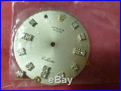 Vintage Rolex Cellini Face With Diamond Markers Including The Hands Sold As Is