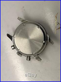 Vintage Wittnauer Pro Chrno Ss Case + Dial + Hands Parts