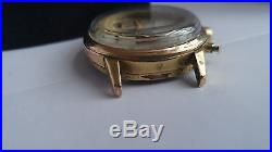 Valjoux 7734 gold plated case with dial and hands. 4parts