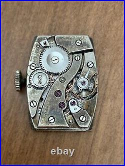 Very Rare Gruen Quadron Cal 117 Manual Wind watch movement for parts