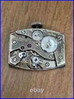 Very Rare Gruen Quadron Cal 117 Manual Wind watch movement for parts