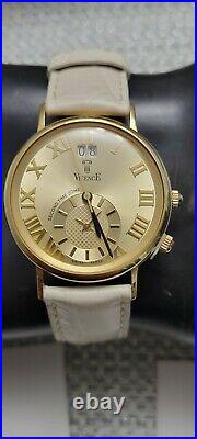 Vicence 14k Second Time Zone Swiss Parts Men's Watch