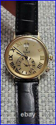 Vicence 14k Second Time Zone Swiss Parts Men's Watch