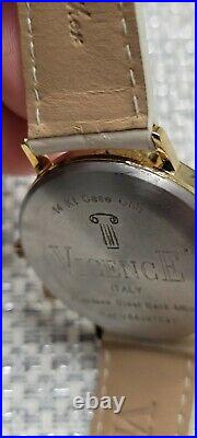 Vicence 14k Second Time Zone Swiss Parts Men's Watch