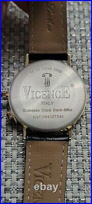 Vicence 14k Second Time Zone Swiss Parts Men's Watch