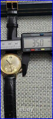 Vicence 14k Second Time Zone Swiss Parts Men's Watch