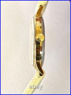 Vicence Ladies 14K Gold Watch 26mm Case & Steel Back Genuine Stingray Strap