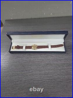 Vicence Milor 14k Gold Case, Swiss Parts Quartz Watch Band Italy W BOX