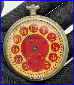 Vigilant Hand Manuale Vintage 48,5 MM No Funziona For Parts Pocket Watch