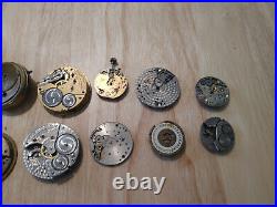 Vintage 1900s pocket watch parts