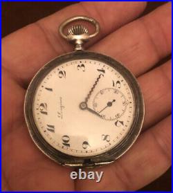 Vintage 1923,1924 Two Longines Pocket Watches For Parts Repair