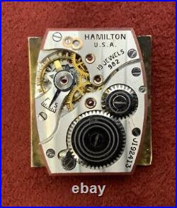 Vintage 1943 HAMILTON ROSS, Stunning Salmon / Champagne Dial 982 For Parts Only
