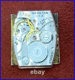 Vintage 1943 HAMILTON ROSS, Stunning Salmon / Champagne Dial 982 For Parts Only