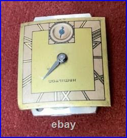 Vintage 1943 HAMILTON ROSS, Stunning Salmon / Champagne Dial 982 For Parts Only