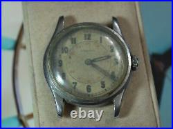 Vintage 1960s CONCORD 241F S. S. 17J Men's Military Watch - For Repair /Parts