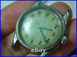 Vintage 1960s CONCORD 241F S. S. 17J Men's Military Watch - For Repair /Parts