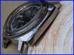 Vintage 1970's Eisenhardt Diver Watch withAll SS Case, ETA 2782 Mvmt, Runs FOR PARTS