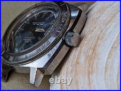 Vintage 1970's Eisenhardt Diver Watch withAll SS Case, ETA 2782 Mvmt, Runs FOR PARTS