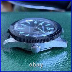 Vintage 60's Sidros Skin Diver 5 ATM Manual Wind Wristwatch for PARTS / REPAIR