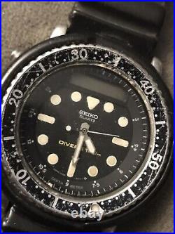 Vintage 80's SS Seiko H558-5000 Arnie Diver Watch For Parts Or Possible Repair