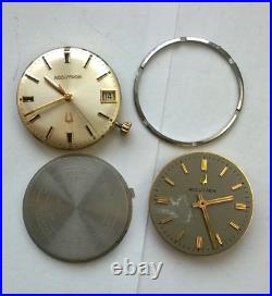 Vintage ACCUTRON Wristwatch 218 MOVEMENTS DIAL Hands Crown PARTS or REPAIR