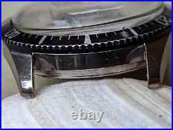 Vintage Baylor Diver Watch withMissing Seconds Hand, Runs Strong FOR PARTS/REPAIR