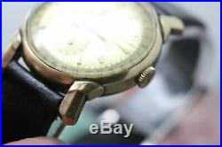 Vintage Benrus Calendar Hand Wind Gold Tone Men's Wrist Watch For Parts/Repair