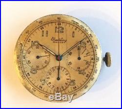 Vintage Breitling Chronograph Movement, Dial, Hands