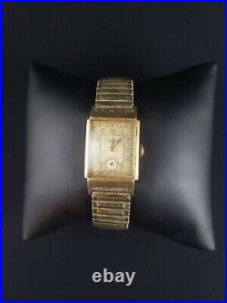 Vintage Bulova 10k GF 8202691 Rectangle Face Parts Repair