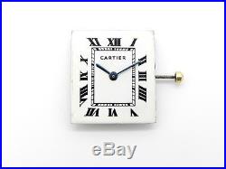 Vintage CARTIER Tank K821 Hand Wind Watch Movement and Dial 18j Works