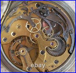 Vintage Chronograph movement enamel dial & case parts 50 mm. In diameter