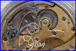 Vintage Chronograph movement enamel dial & case parts 50 mm. In diameter