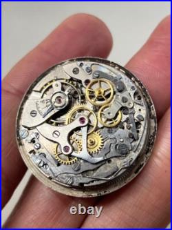 Vintage Chronometre Suisse Chronograph Manual Winding Landeron 51 Movement Parts
