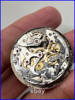 Vintage Chronometre Suisse Chronograph Manual Winding Landeron 51 Movement Parts