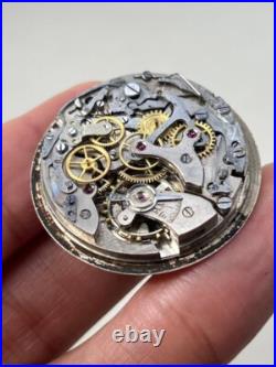Vintage Chronometre Suisse Chronograph Manual Winding Landeron 51 Movement Parts