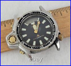 Vintage Citizen CO23 Diver Promaster Aqualand Men's Watch as-is for parts/repair