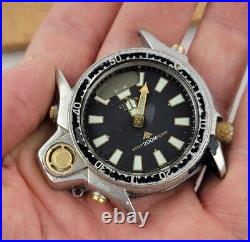 Vintage Citizen CO23 Diver Promaster Aqualand Men's Watch as-is for parts/repair