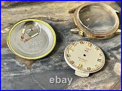 Vintage Elgin Electronic 105 watch 1960s NOS parts case dial crown hands crystal