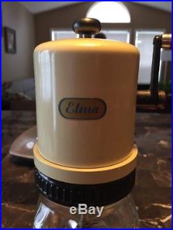 Vintage Elma Hand Crank Watch Cleaning Machine Complete. CLEAN
