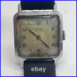 Vintage For Parts / As-Is UNIVERSAL GENEVE Swiss Watch Hand-Winding Repair