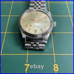 Vintage GRACE FABLIAU 4H ALARM HAND WIND STAINLESS MENS WATCH FOR REPAIR 84