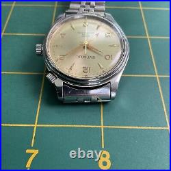 Vintage GRACE FABLIAU 4H ALARM HAND WIND STAINLESS MENS WATCH FOR REPAIR 84