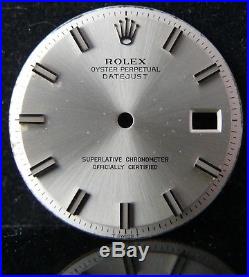 Vintage Gents Rolex Pie Pan Datejust 1601 1603 1600 WIDEBOY Dial & Hands