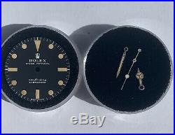 Vintage Genuine Rolex Submariner 5513 Matte Black Dial with Old Hands Set