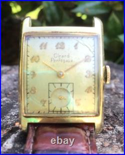 Vintage Girard Perregaux 14K Gold Filled Men's Watch For Parts or Repair