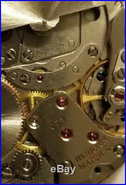 Vintage Hamilton Masterpiece Thin-o-Matic Micro Rotor Cal 629, Dial, hands, runs