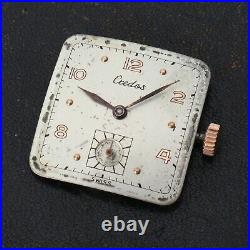 Vintage High Grade Credos Watch Movement with Dial Hands Running Parts Repairs