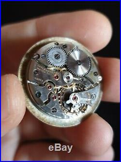 Vintage Iwc 89 Movement, Dial, Hands For Parts (working)