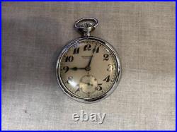 Vintage Japanese Pocket Watch Mechanical Railway Parts Accessories Used